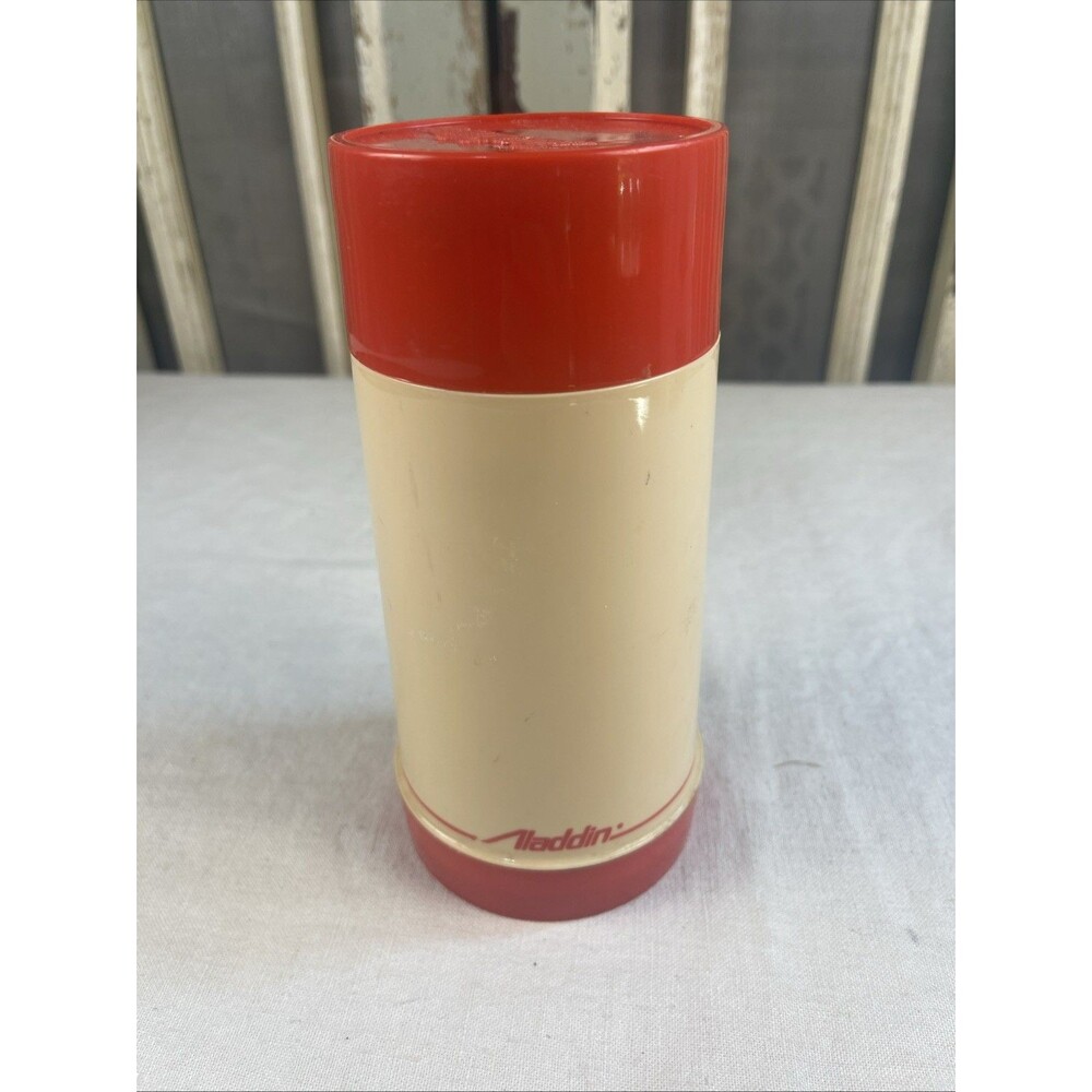 Vintage Aladdin Thermos Bottle 10 oz. Wide Mouth Drink Soup Lunch Container